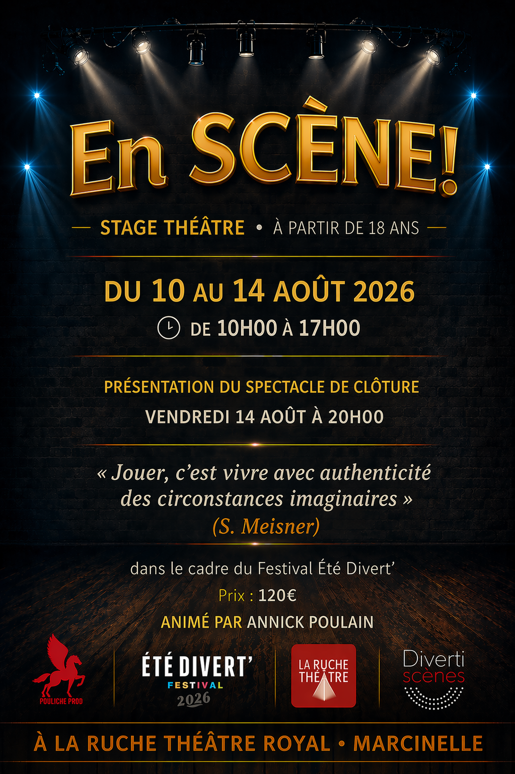 STAGE En Scène ! - 10 au 14 août