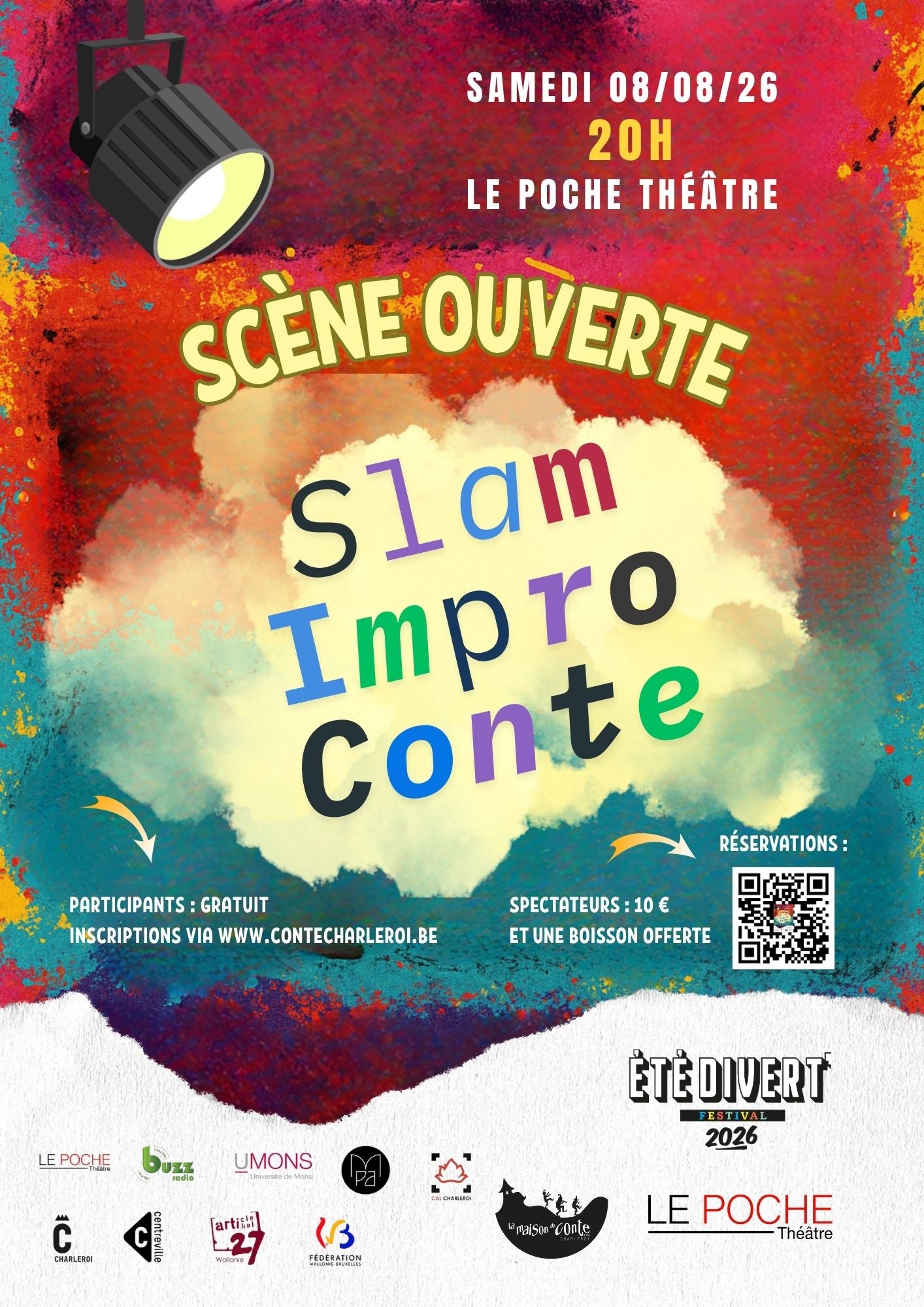 Scène ouverte Contes & Slam - 8 août