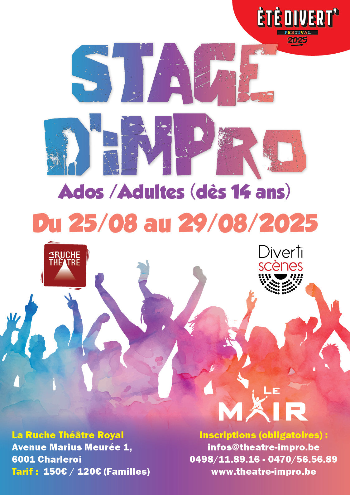 25 < 29 août - Stage d'improvisation théâtrale